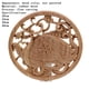 thumbnail image 4 of Flor de madera con tallado de madera apliques de china muebles de la puerta decorativa de la puerta de la puerta del gabinete de la corona de la vendimia decoración del hogar, 4 of 8