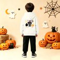 thumbnail image 6 of Halloween Hoodie Girls Boys Long Sleeve Loose Fit Printed Sweatshirt with Pocket Winter Outerwear, 6 of 7