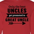 thumbnail image 4 of Inktastic Only the Best Uncles Get Promoted to Great Uncle Long Sleeve T-Shirt, 4 of 5