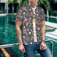 thumbnail image 6 of KLL Wildflowers for Men's Baseball Shirts,Short Sleeve Casual Shirts Button Down Shirt for Men Beach Summer Wedding Shirt-X-Large, 6 of 7