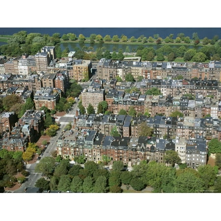 Aerial View of Back Bay Area, Boston, Massachusetts, New England, USA Print Wall Art By Fraser