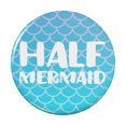 thumbnail image 1 of Half Mermaid With Blue Scales Kitchen Refrigerator Locker Button Magnet, 1 of 5
