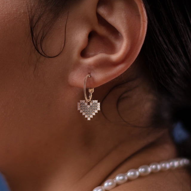 ADDHAT 1Par Aretes Dorados Con Para Mujer Perfectos En Fiestas