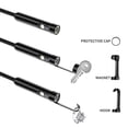 thumbnail image 3 of TFixol High-Definition Dual-Lens Endoscope Camera for iPhone, iPad, Android - 1920P IP68 Waterproof Inspection Tool with 11.48FT/3.5M Rigid Cable, 8+1 Adjustable LED Lights, Black AN112, 3 of 6