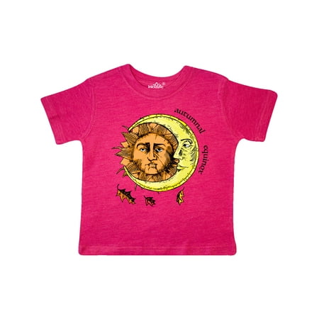 

Inktastic Autumnal Equinox Sun and Moon with Leaves Gift Toddler Boy or Toddler Girl T-Shirt