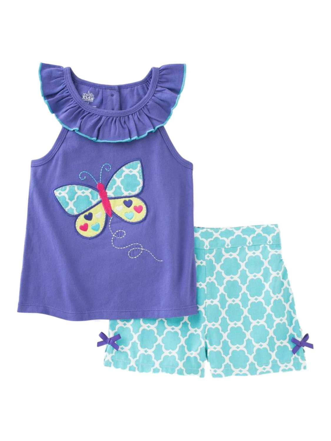 4 Preemie and Newborn Sizes Adorable Dog and Butterfly Shirt and Pants Outfit 