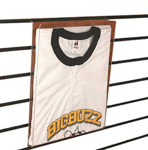 Slatwall Acrylic Graphic T-Shirt Display Retail Tee Frame with Plastic Insert 5 Pack 