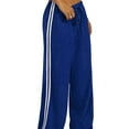 thumbnail image 3 of Women'S Wide Leg Loose Sweatpants Low Rise Y2k Drawstring Workout Sports Pants Blue M, 3 of 10