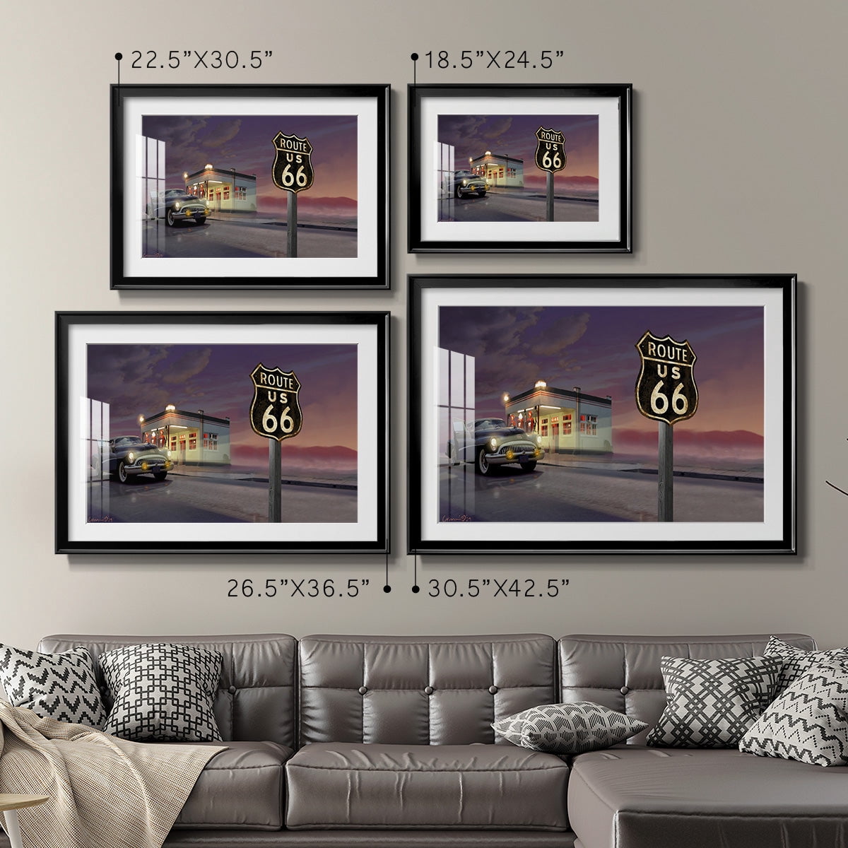 Route 66 Premium Framed Print - Ready to Hang
