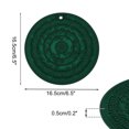 thumbnail image 2 of Unique Bargains 1 Pc Carved Flower Silicone Coaster Green, 2 of 5