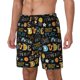 thumbnail image 1 of Balery Basketball Bañador para hombre, shorts de playa de secado rápido con entrepierna y forro de compresión-Large, 1 of 6