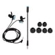 thumbnail image 1 of Auriculares con cable de 3,5 mm, auriculares con cable de alta sensibilidad y longitud de cable de 1,2 m con micrófono, 1 of 8