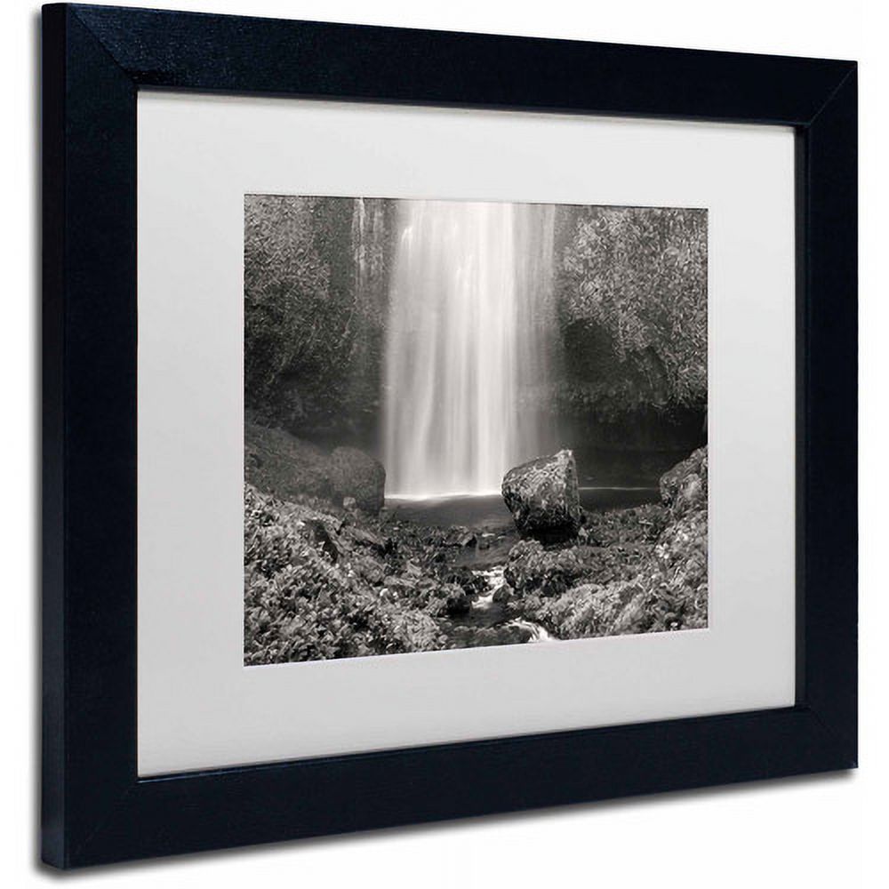 Trademark Fine Art "Multnomah BW" Canvas Art by Pierre Leclerc, White Matte/Black Frame