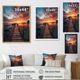 thumbnail image 4 of Designart "Coastal Tranquility Pier and Dock Views IV" Nautical & Beach Floater Framed Canvas Print, 4 of 7