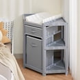 thumbnail image 3 of Qinaqin Corner Changing Mesa con Almacenamiento Cajón Laundry cm de Alturaamper y Pad Organizador, 3 of 6