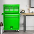thumbnail image 2 of Artbros 8-Drawer Rolling Tool Chest, Large Tool Cabinet with Wheels, Detachable Toolbox Storage for Garage, Repair Shop, Workshop, Green, 2 of 7