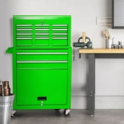 Artbros 8-Drawer Rolling Tool Chest, Large Tool Cabinet with Wheels, Detachable Toolbox Storage for Garage, Repair Shop, Workshop, Green