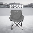thumbnail image 4 of Silla Plegable para Camping Pesca Playa y Exteriores de Lona Impermebale Ligera Silla para Exterior Ergonomica con Estructura de Acero y Funda Transportadora (Gris), 4 of 5