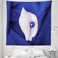 thumbnail image 1 of Exotic Tapestry, Exotic Shell Pearl Composition Undersea Treasure Discovery Leisure Picture Print, Fabric Wall Hanging Decor for Bedroom Living Room Dorm, 5 Sizes, Blue White, by Ambesonne, 1 of 1