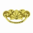 thumbnail image 3 of Gold Solid Brass Drawer Bail Pulls 2 3/4 Scalloped Style Door Pull Handles, 3 of 6