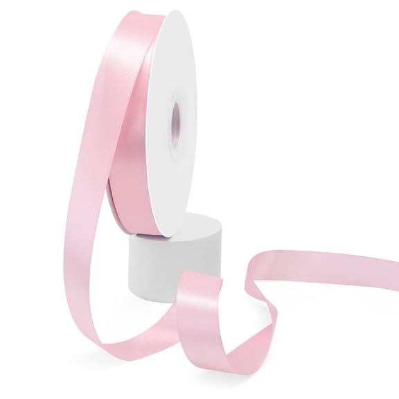 GTYBOVA 1 Inch x 100 Yards Double Face T Pink Satin Ribbon - Gift Wrapping Wedding Crafts Hair Bows Invitations