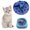 Dark Blue8cm, variant on Slow Feeder Lick Mat for Dogs & Cats,Non-Slip Suction Base,Food-Grade Silicone Use with A Pet Bowl,Easy to Clean, 3-Zone Design