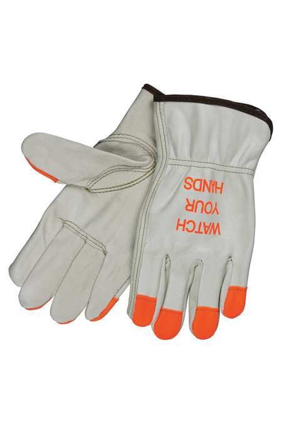 3213HVIM Logo Glove,Driver,Cow Grain,Cream,M,PR