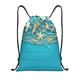thumbnail image 1 of Fotbe Seashells And Fishing Net On Blue Wooden Table Bolsa Mochila con Cordón Estampada, Bolsa de Gimnasio Deportiva, Bolsa Cinch, Bolsa con Cordón para Hombres y Mujeres-Small, 1 of 6