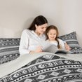 thumbnail image 4 of Erosebridal Geometric Aztec Twin Comforter Sets, Black Gray Bedding Set, Gray Reversible 2pcs, 1 Comforter and 1 Pillowcase, 4 of 6