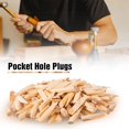 thumbnail image 3 of Bouchons de Trou de Poche en Bois Massif Pin pour Outil de Menuiserie (200 Pcs), 3 of 7