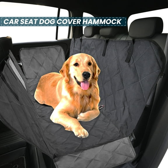 XUKEY Car Seat Cover Protector Rear Back Pet Dog Pad Travel Waterproof Hammock Protector Cushion Mat Black