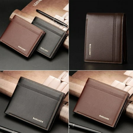 Luxury Men Leather Wallet Bifold Wallet Casual Wallet Vintage ID Card  Holder Purse Business card holde Coin Pocket
