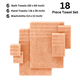 thumbnail image 5 of Casa Platino Juego de Toallas de Lujo - Juego de 18 Piezas con 6 Toallas de Baño Grandes, 6 Toallas de Mano Suaves y 6 Paños - 100% Algodón Hilado en Anillo, Secado Rápido - Melocotón, 5 of 8