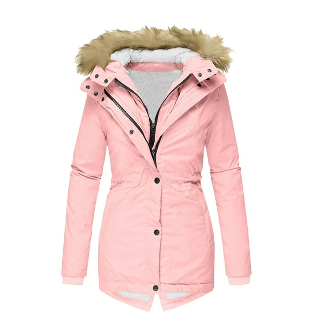 Amzcrzy Veste en Molleton Femme Veste à Manches Longues à Capuche avec Fermeture Éclair et Poche Veste Décontractée Veste en Molleton pour Femme Manteaux d'Hiver pour Femme Vestes pour Femme Hauts à Manches Longues pour Femme
