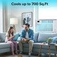 thumbnail image 5 of KISSAIR 14,000 BTU U Shaped Window Air Conditioner 6-in-1 Mode with Remote Control 24-Hour Timing for Room/Office/Apartment Cools up to 700 Sq.ft, 5 of 11