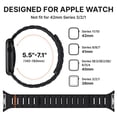 thumbnail image 3 of moogdieeo Luxury Designer Rugged Bands Compatible with Apple Watch Ultra 2 Band 49mm 46mm 45mm 44mm,Sport Soft Silicone Waterproof Strap for iWatch Ultra Series 10 9 8 7 6 5 4 SE Men Women, 3 of 21