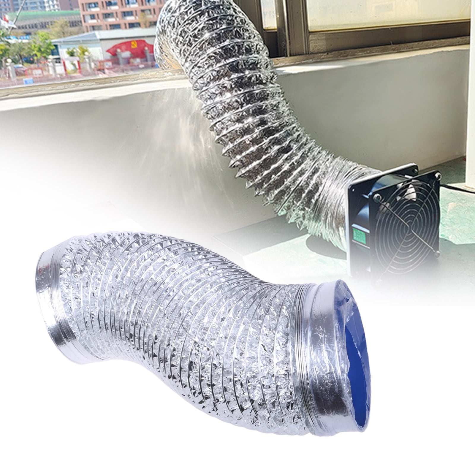 Ladaidra Brown fhgksm 6Inch Air Aluminum Ducting Dryer Vent Hose Exhaust Duct for Ventilation