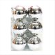 thumbnail image 2 of 6 Bolas de Navidad de 8 cm, Luces Decorativas para Árbol de Navidad, Colgantes para Ventana, Techo, Compras, Color Plateado, 2 of 6