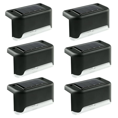 

MCat 1Pc/1 Set LED Solar Lamp IP55 Waterproof Weather Resistant Non-Glaring Energy-saving Light Sensor Decorative Plastic No Wire Required Solar Powered Stair Fence Lamp for Yard