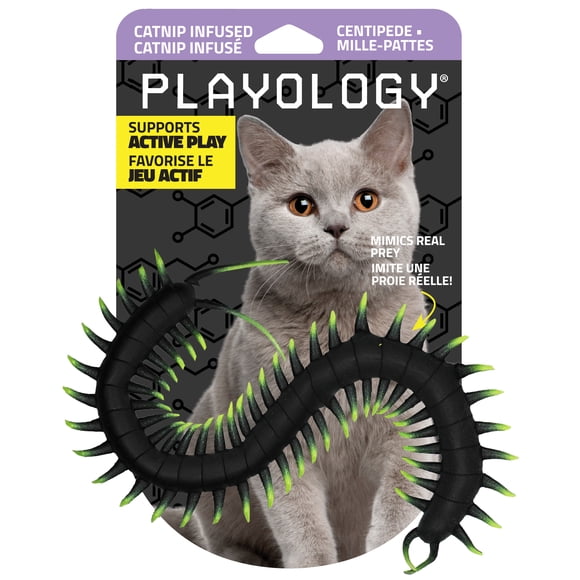 Playology Centipede Cat Toy with Catnip