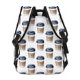 thumbnail image 4 of Easygdp Coffee To Go Pattern Mochila Ergonómica Versátil para Laptop - Múltiples Bolsillos, Correas Ajustables, Unisex para Escuela, Viajes y Actividades al Aire Libre-One Size, 4 of 5