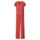 thumbnail image 5 of Tops de Mujer Vestido Casual de Manga Larga Suelta Cuello en V de Manga Corta con Pantalones de Piernas Anchas Set de Pantalones Cortos de Bolsillo, Trajes de Calentamiento de Mujer 2 Piezas, 5 of 6
