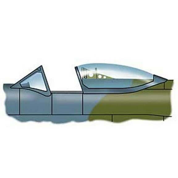 Spitfire Mk 22 / 24 Vacuform Canopy x2 for Airfix (1/48 model kit accessory)