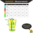 thumbnail image 6 of KwikSafety (Charlotte, NC) SUPERIOR Safety Vest (9 POCKETS) Class 2 ANSI High Visibility Reflective Heavy Duty Mesh Zipper Hi Vis Construction Surveying Engineering Work HiViz Men | Yellow Small, 6 of 6