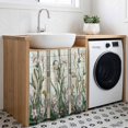 thumbnail image 3 of Vintage Dragonfly Cabinet Curtain 35"Wx35"L, Dustproof Under Sink Skirt with Self Adhesive Tape, Botanical Teal Spring Summer Cabinet Curtain Cover for Kitchen Sink, Bathroom Vanity, Laundry Room, 3 of 9