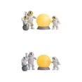 thumbnail image 1 of Abbracc 2 Set Astronaut Figurine Set Home Decor Cute Sstronaut Statue Desktop Decors, 1 of 8