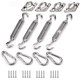 thumbnail image 1 of Kit de fijación de vela de sombra M6, kit de fijación de vela de sombra solar de acero inoxidable Accesorios de fijación de vela de sombra solar, 1 of 5