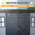 thumbnail image 6 of Upgraded 8x6ft Outdoor Resin Garden Tool Shed with Floor&2 Windows,Lockable Door, 6 of 11
