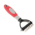 thumbnail image 4 of Deshedding Dog Brush, Dog Brush for Shedding Dog Rake Cat Brush Double Sided Undercoat Rake Comb for Detangling, Deshedding Pet Grooming Brush for Small, Medium Dogs and Cats, 4 of 7
