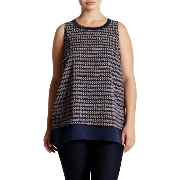 14th & Union Split Back Double Layer Shell, Large - Navy Multi